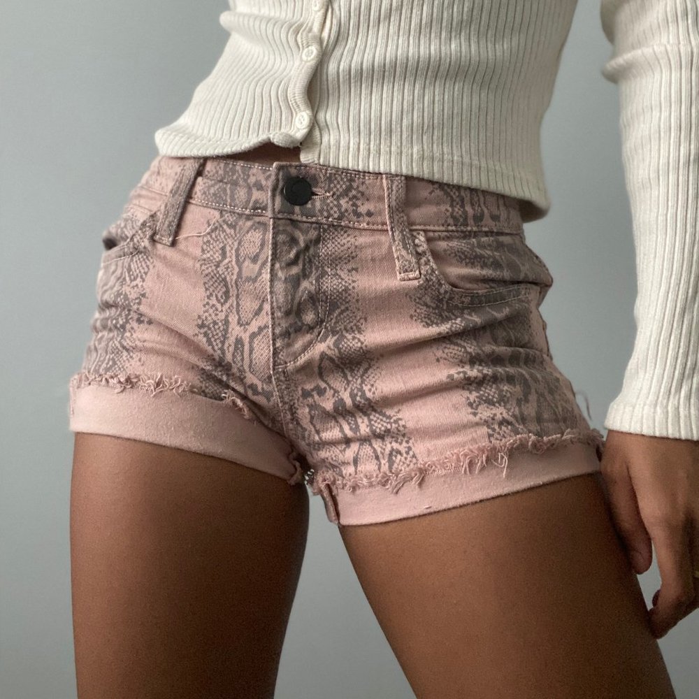 Joe's Jeans Blush Snake Print Shorts